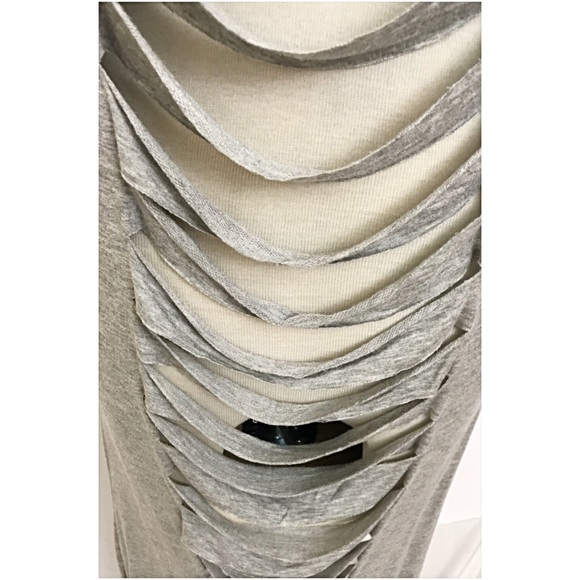 Distressed Duster Cardi Coverup Vest Hoodie OS SML - Picture 4 of 8